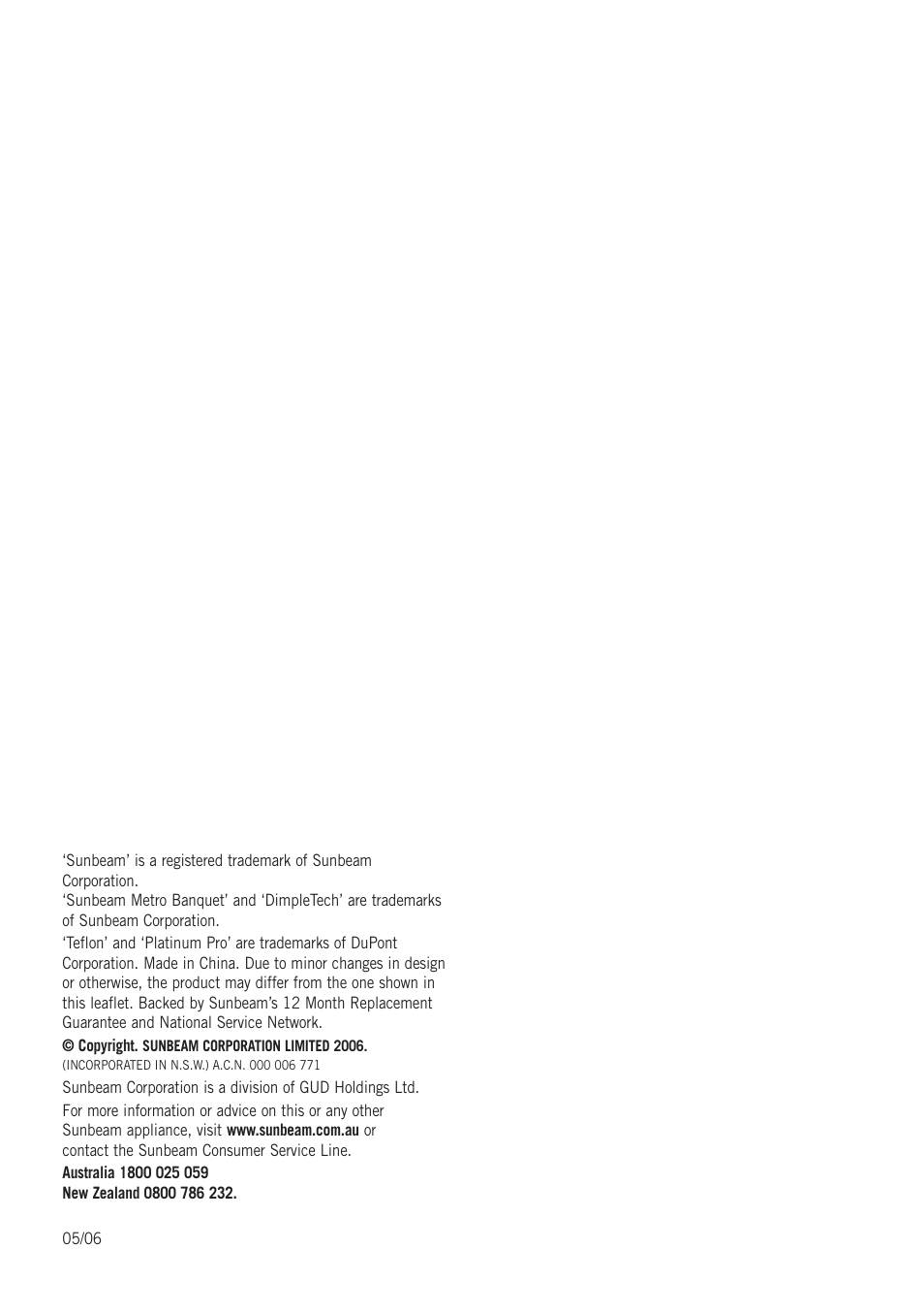 Sunbeam FP7710 User Manual | Page 27 / 28