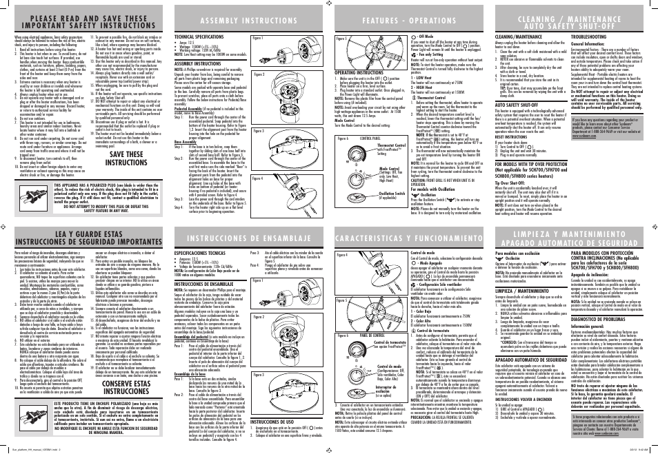 Sunbeam HEATER GCDS-SUN23773-PH User Manual | Page 2 / 2