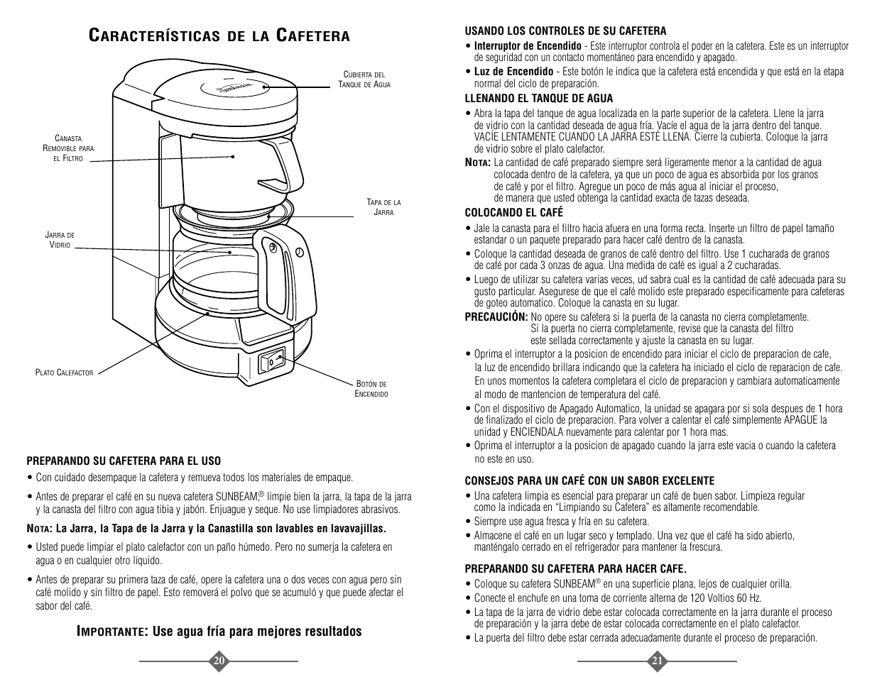 Afetera, Unbeam | Sunbeam 3278 User Manual | Page 11 / 16