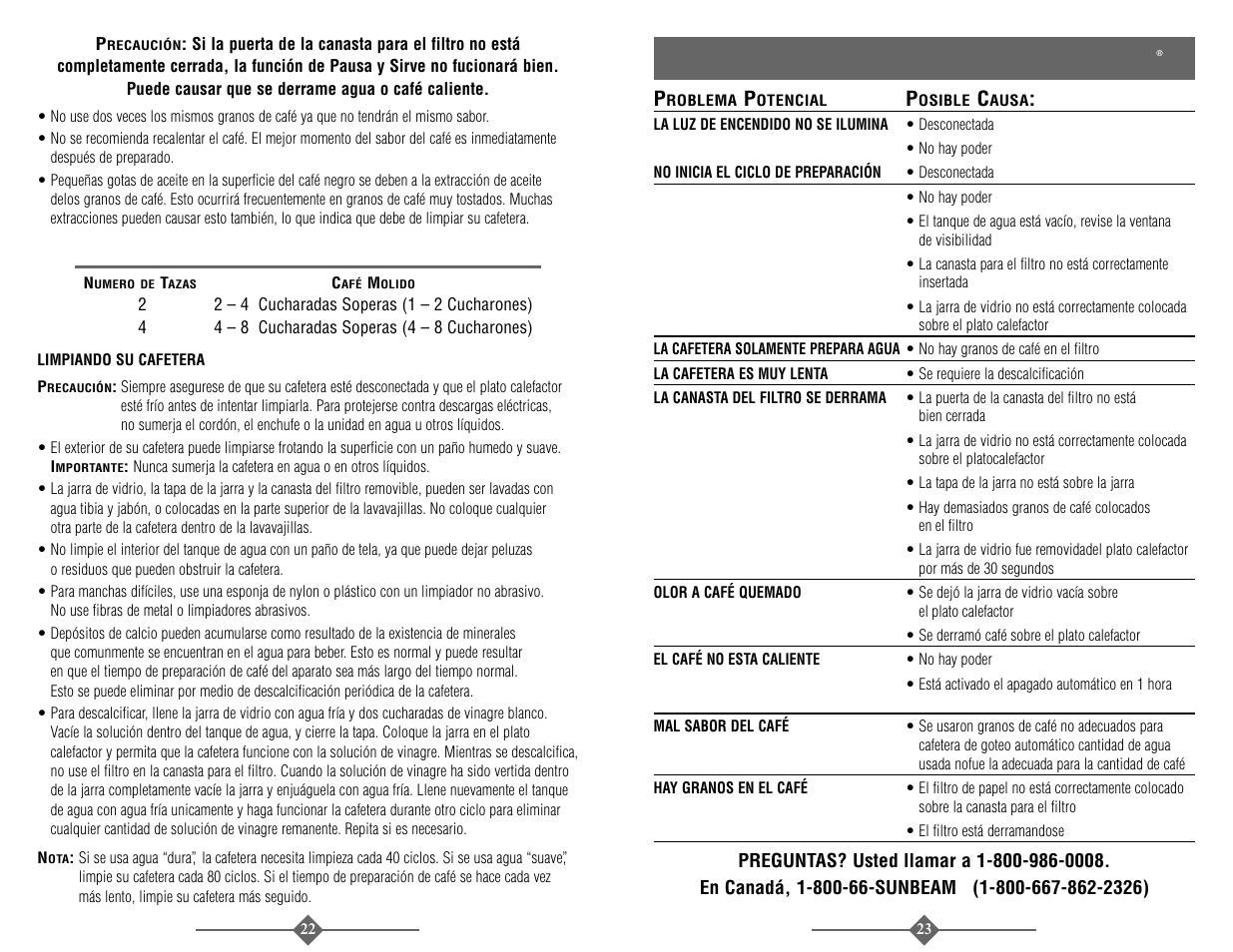 Sunbeam 3278 User Manual | Page 12 / 16