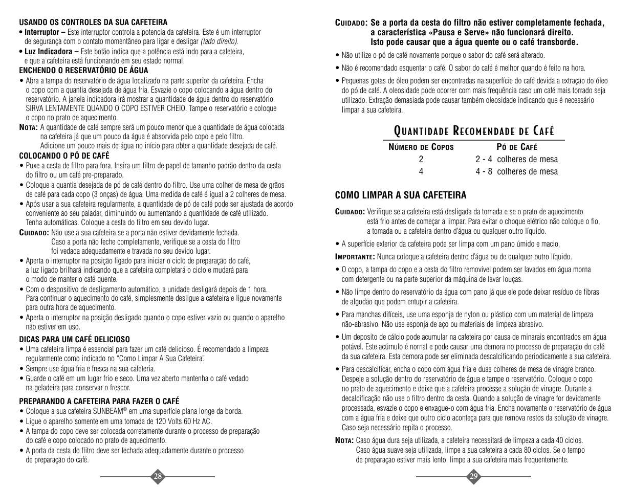 Sunbeam 3289 User Manual | Page 28 / 32