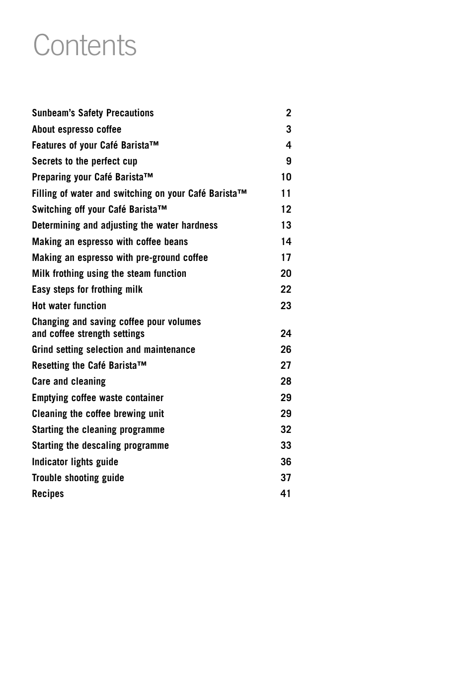 Sunbeam EM8800 User Manual | Page 3 / 46