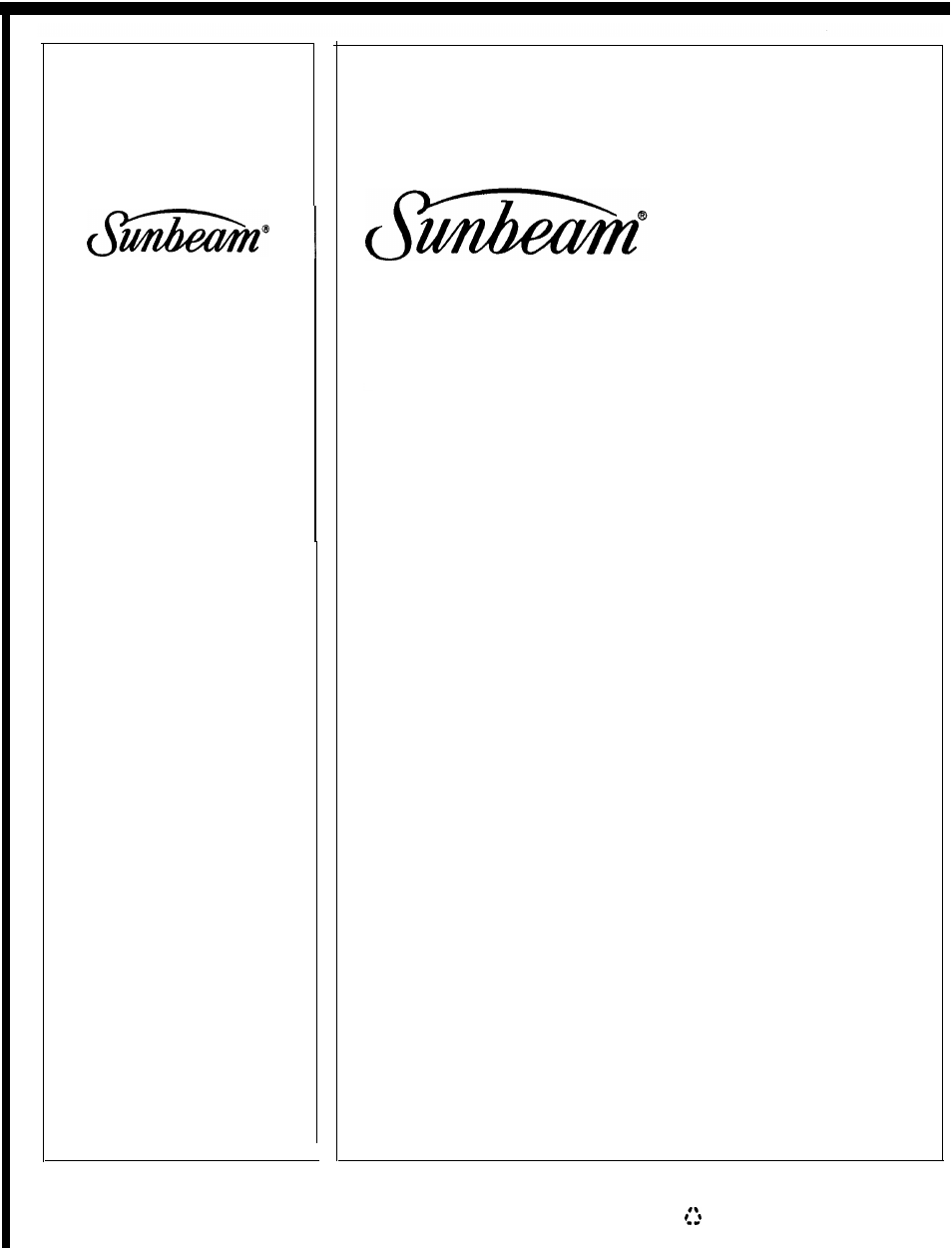 Owner’s manual, Table top electronic air cleaner, Model 2585 | How to order repair parts | Sunbeam 2585 User Manual | Page 8 / 8