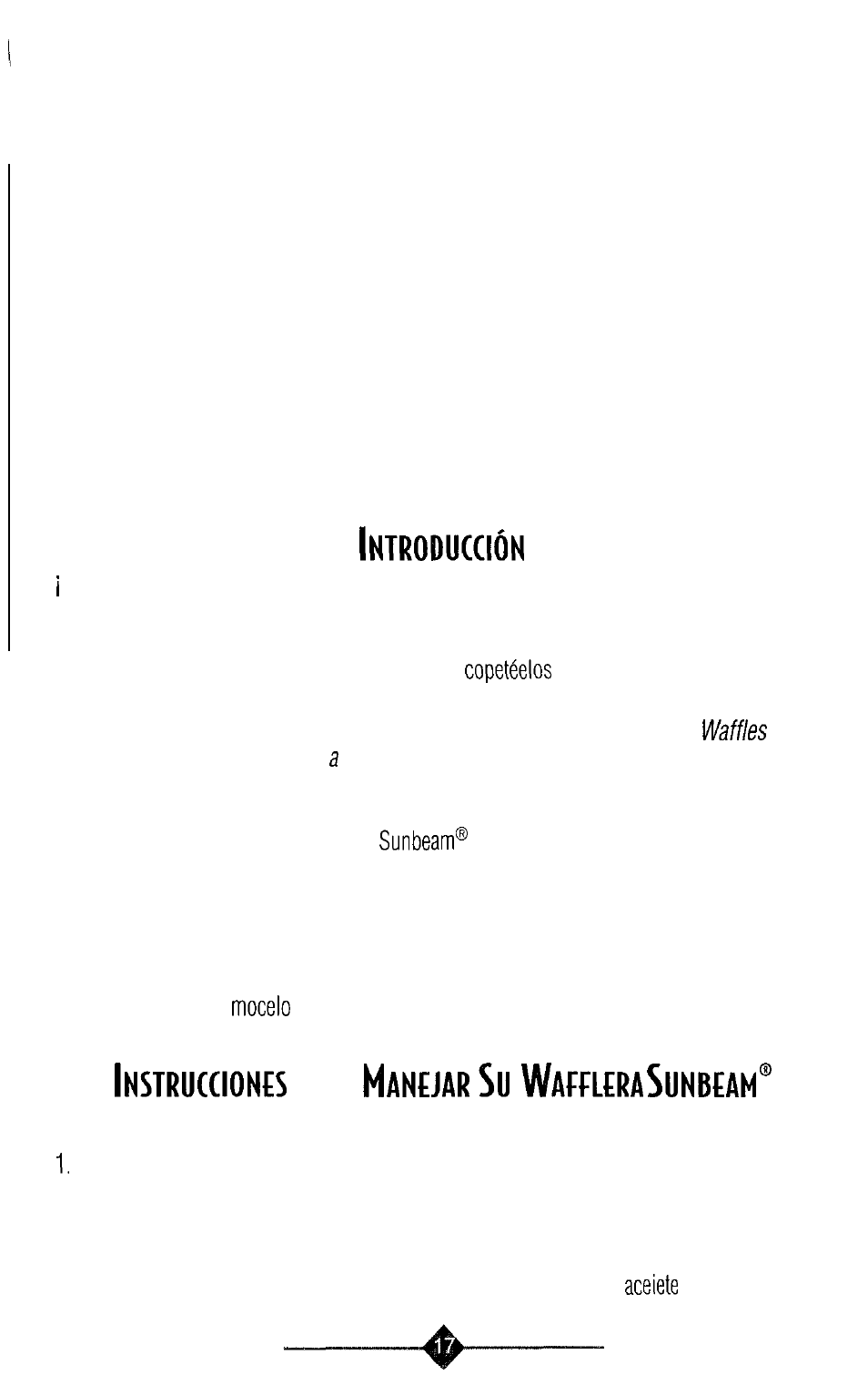 Inst, Su w | Sunbeam 3856-1 User Manual | Page 17 / 28