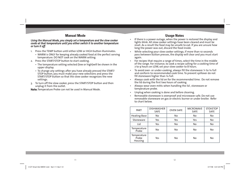 Sunbeam 08EM1 User Manual | Page 7 / 42