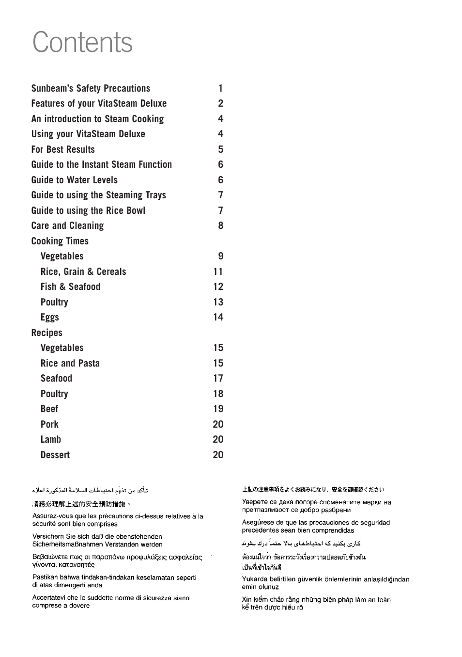 Sunbeam ST6610 User Manual | Page 2 / 24