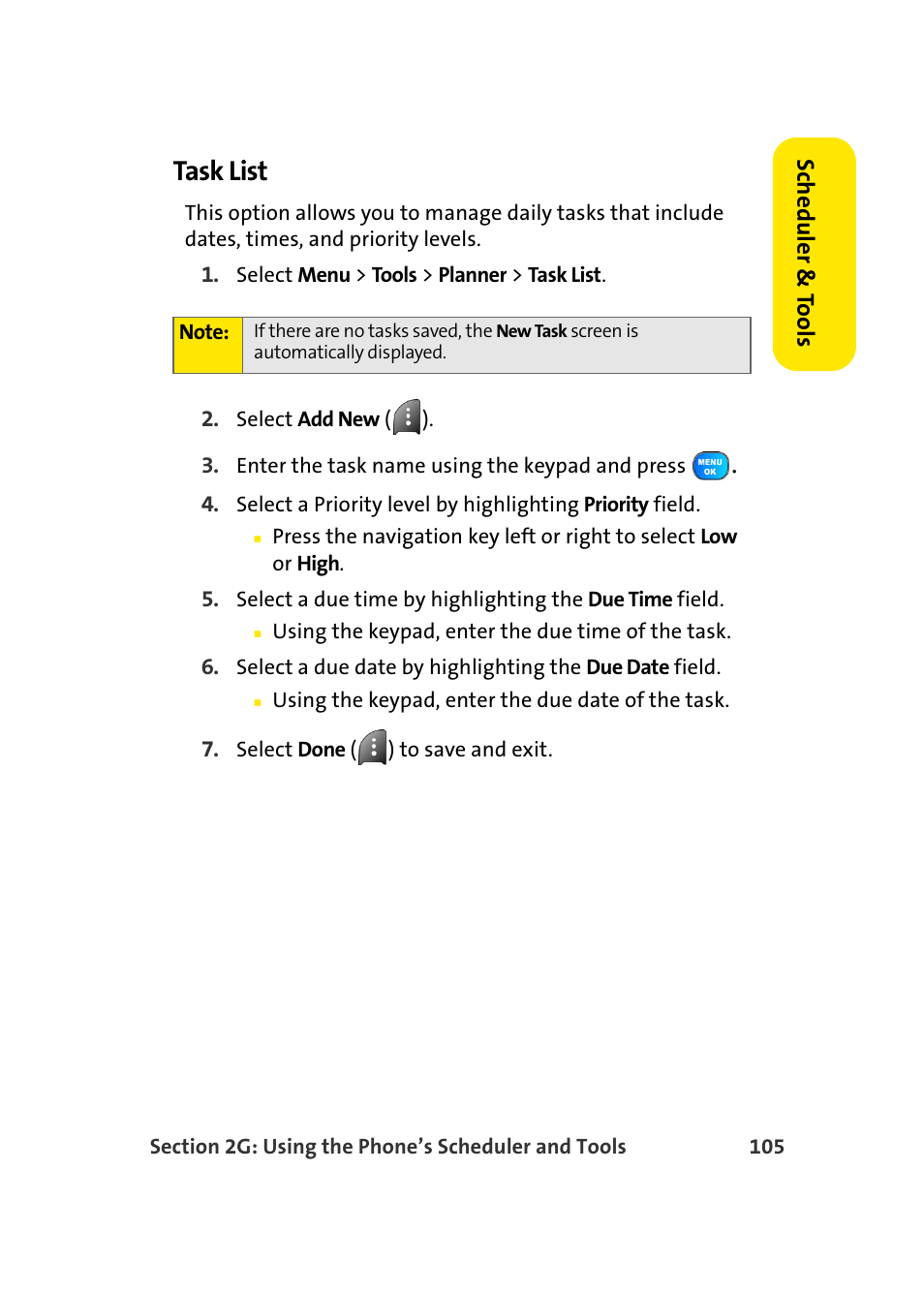Task list | Samsung A920 User Manual | Page 129 / 272