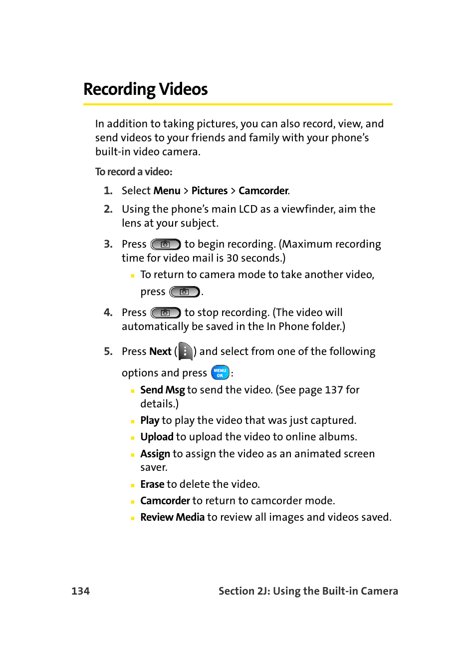 Recording videos | Samsung A920 User Manual | Page 158 / 272