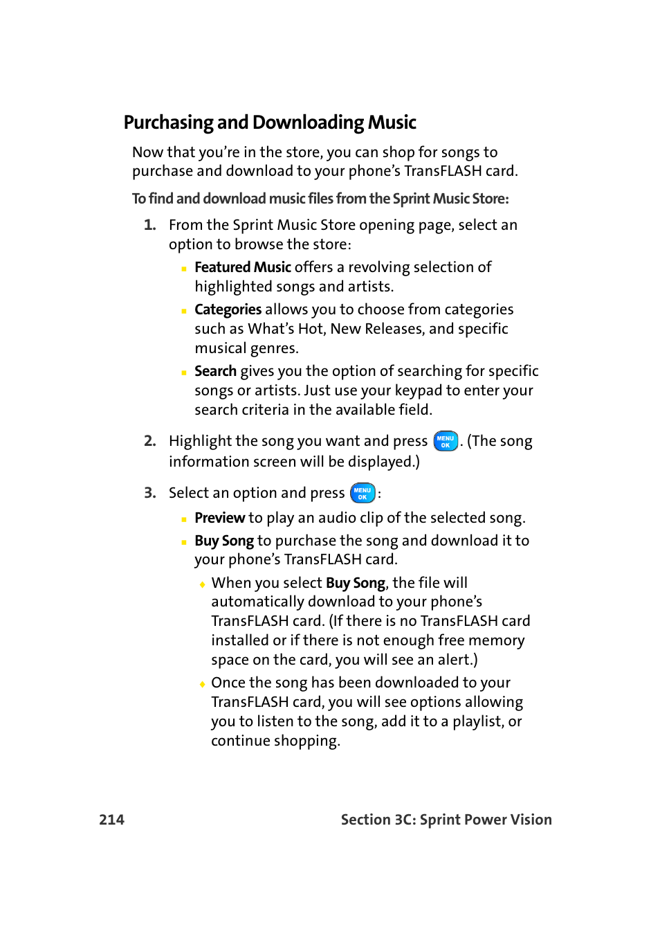 Purchasing and downloading music | Samsung A920 User Manual | Page 238 / 272
