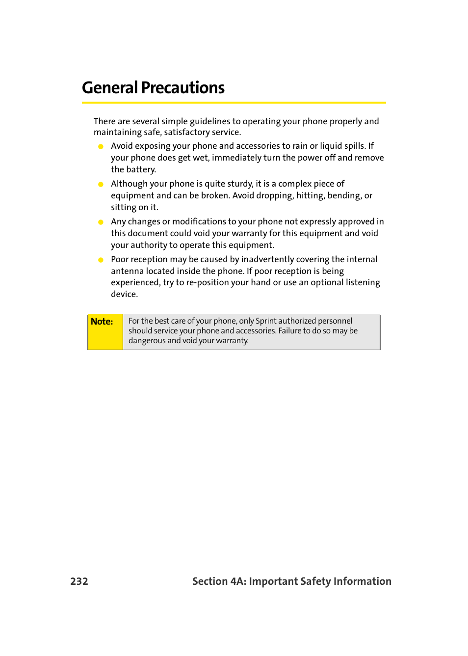 General precautions | Samsung A920 User Manual | Page 256 / 272