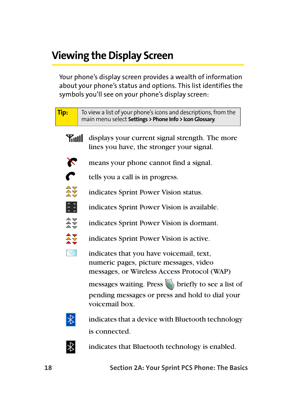 Viewing the display screen | Samsung A920 User Manual | Page 42 / 272
