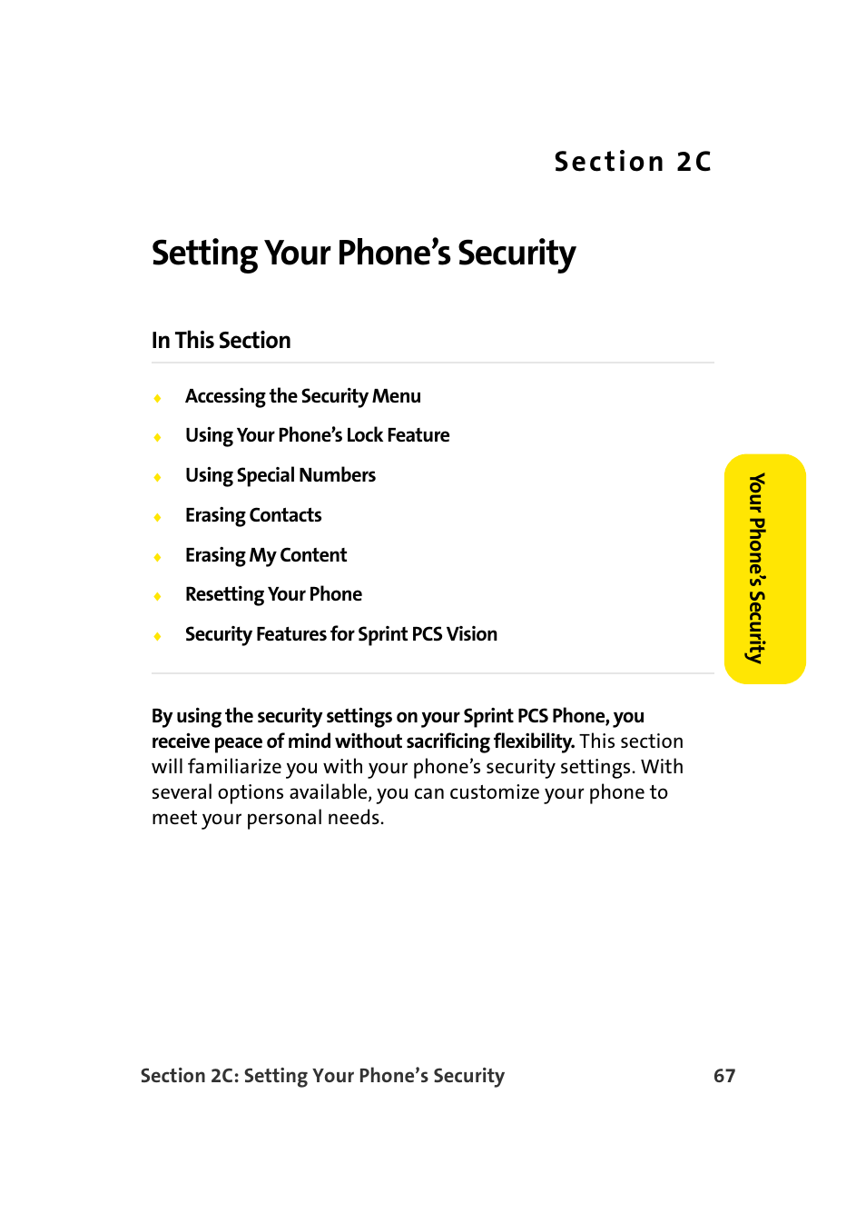 Setting your phone’s security, 2c. setting your phone’s security | Samsung A920 User Manual | Page 91 / 272