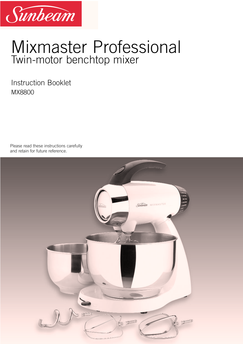 Sunbeam MX8800 User Manual | 39 pages