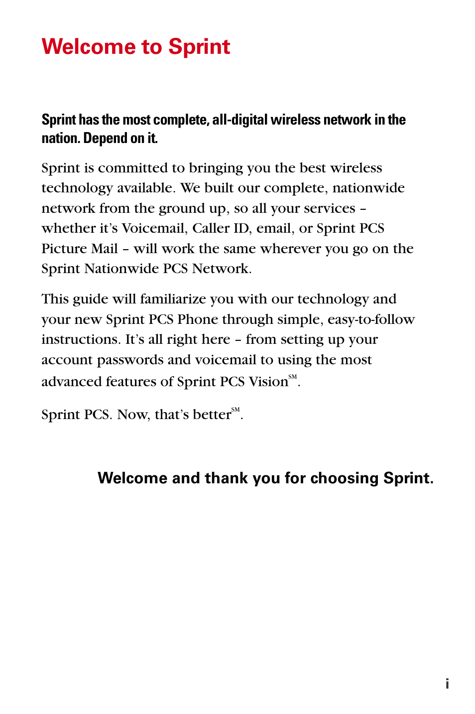 Welcome to sprint | Samsung A840 User Manual | Page 11 / 273