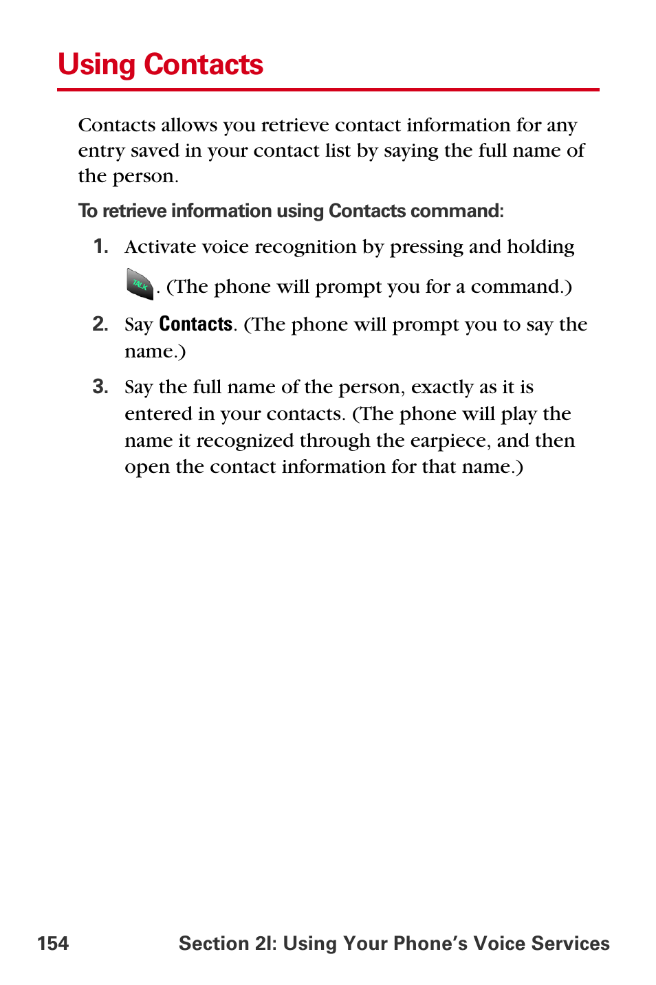 Using contacts | Samsung A840 User Manual | Page 166 / 273