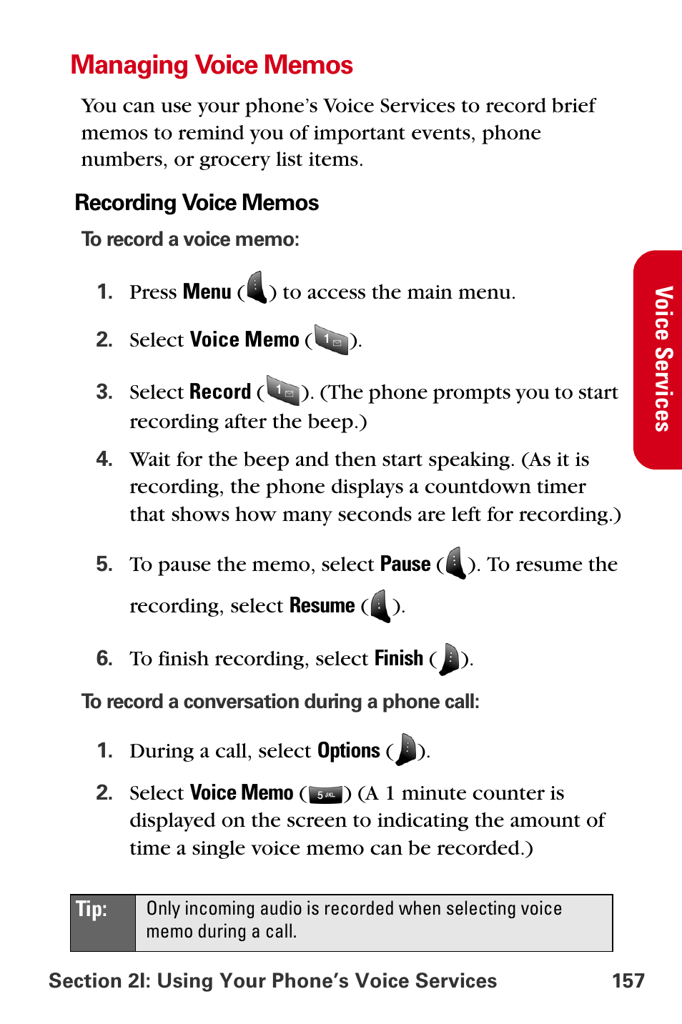 Managing voice memos | Samsung A840 User Manual | Page 169 / 273