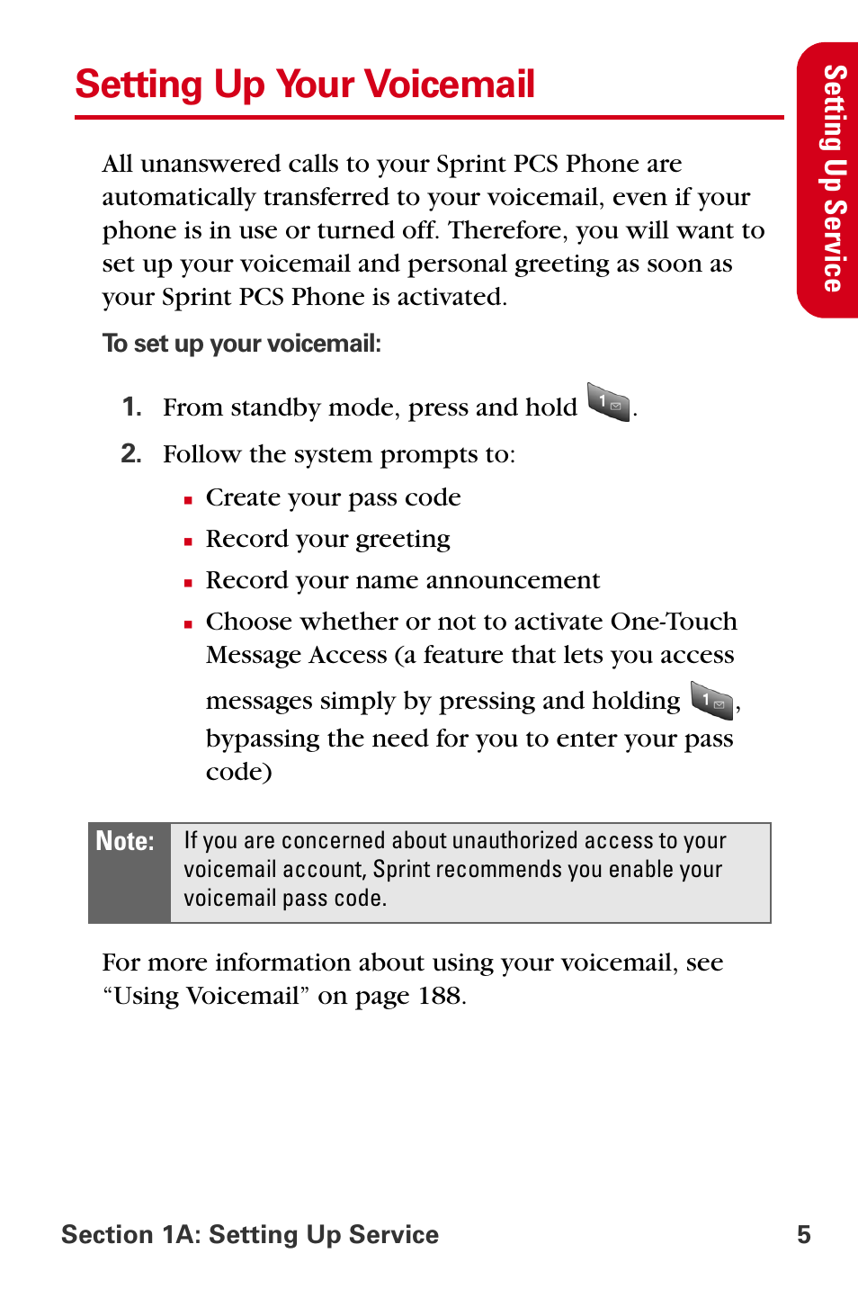 Setting up your voicemail | Samsung A840 User Manual | Page 17 / 273