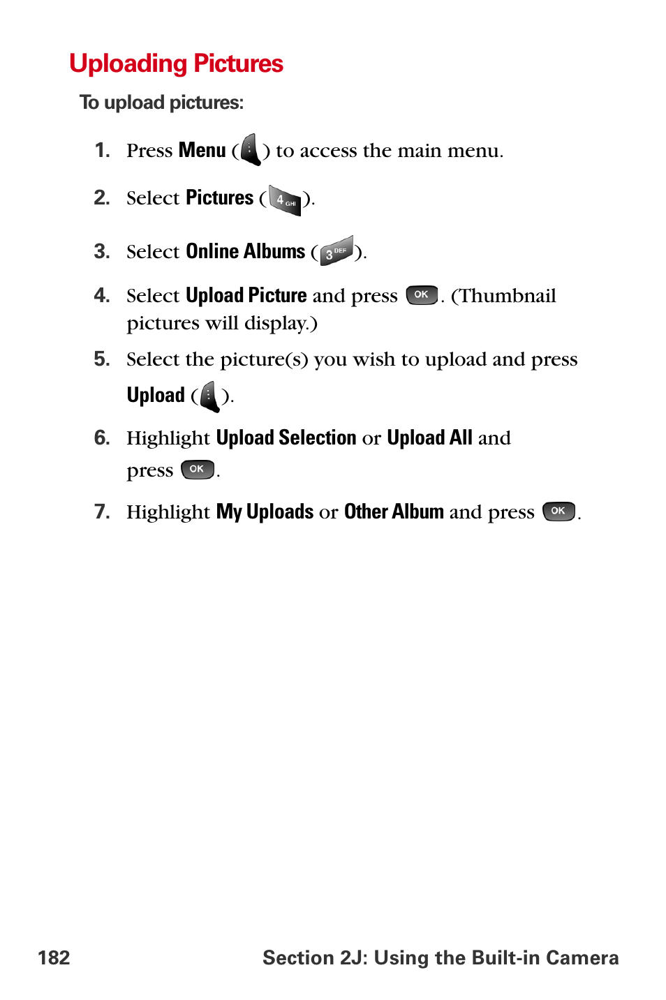 Uploading pictures | Samsung A840 User Manual | Page 194 / 273