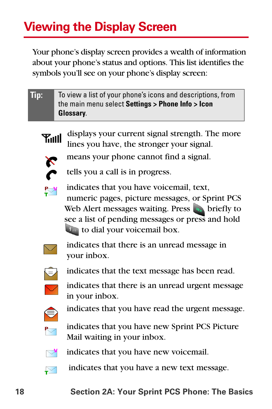 Viewing the display screen | Samsung A840 User Manual | Page 30 / 273