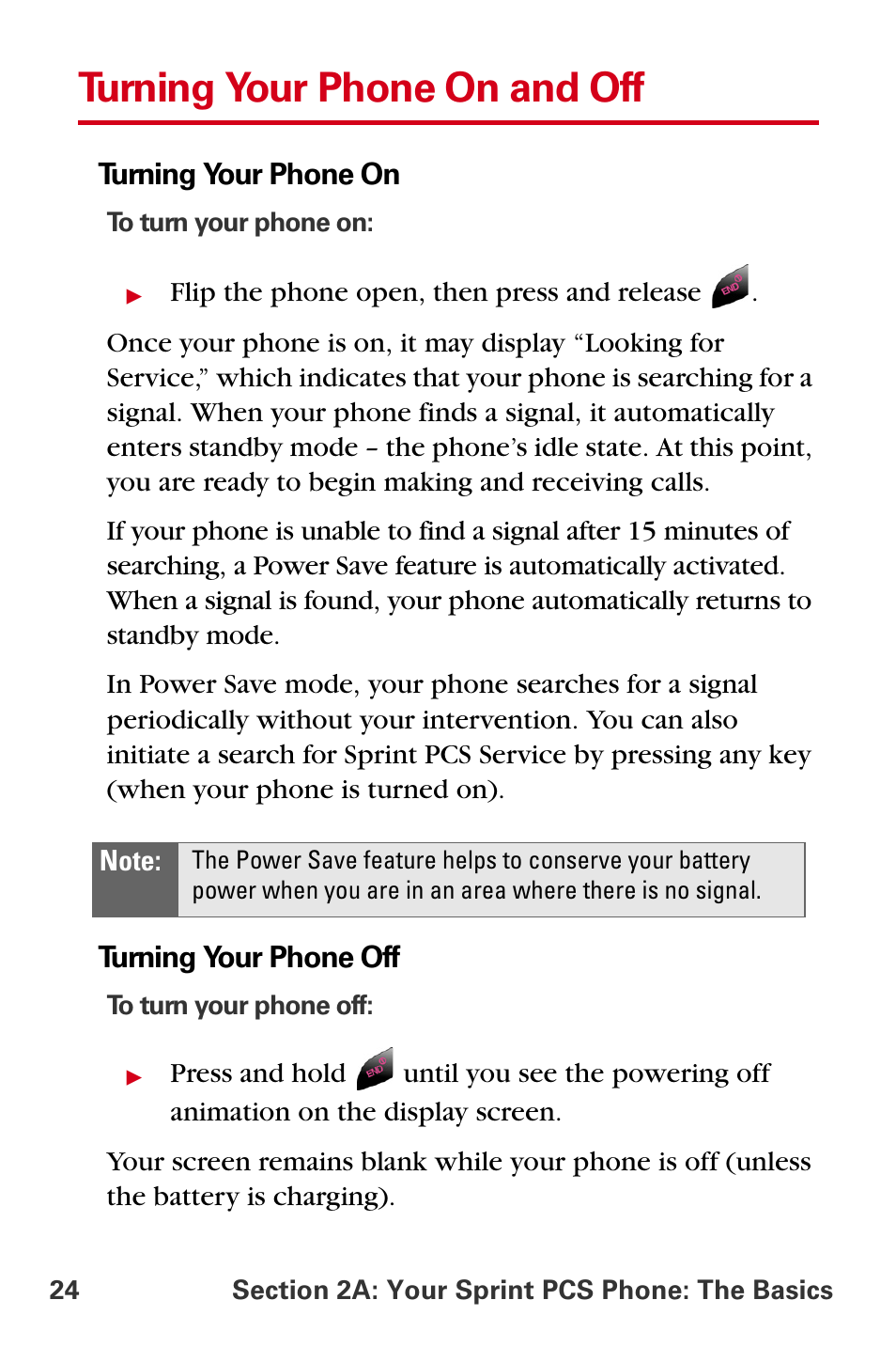 Turning your phone on and off | Samsung A840 User Manual | Page 36 / 273