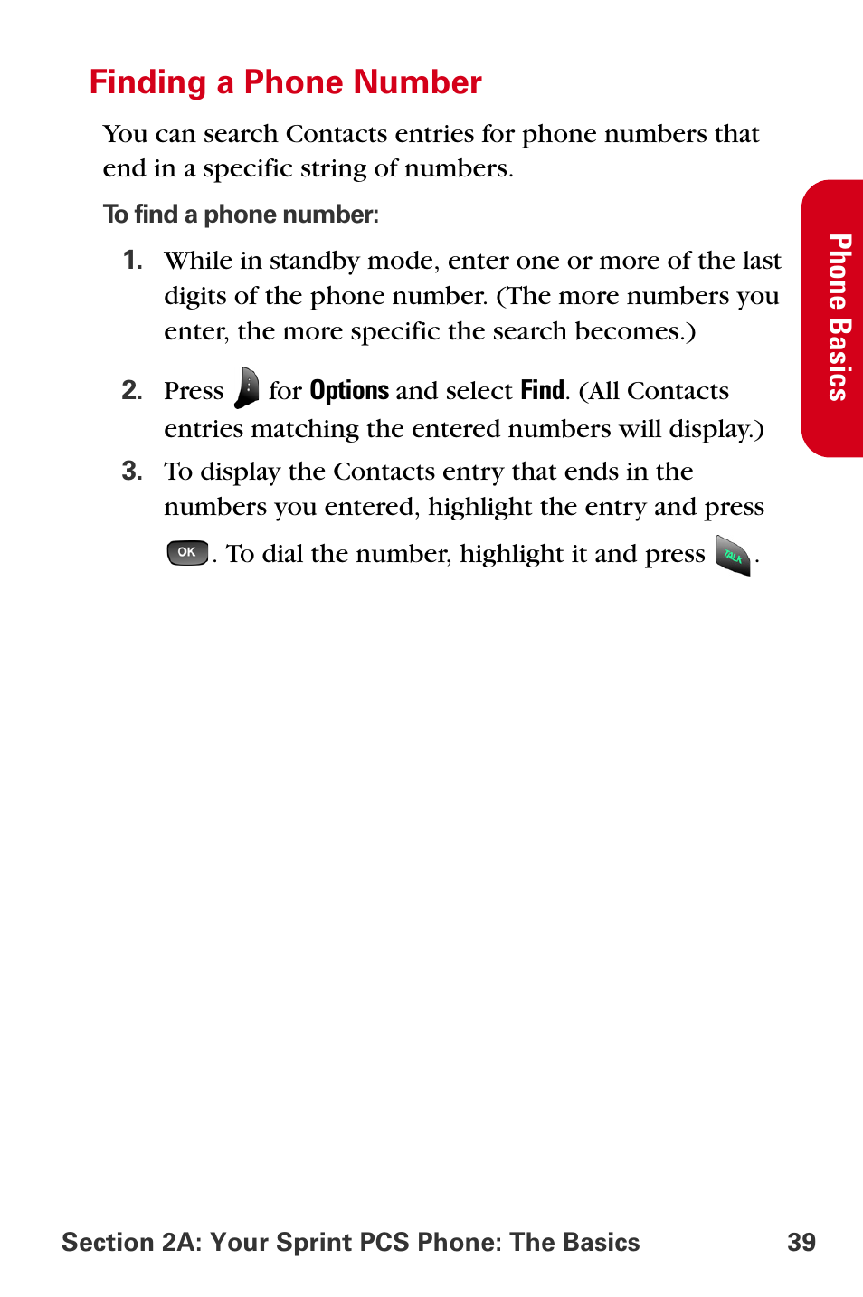 Finding a phone number | Samsung A840 User Manual | Page 51 / 273