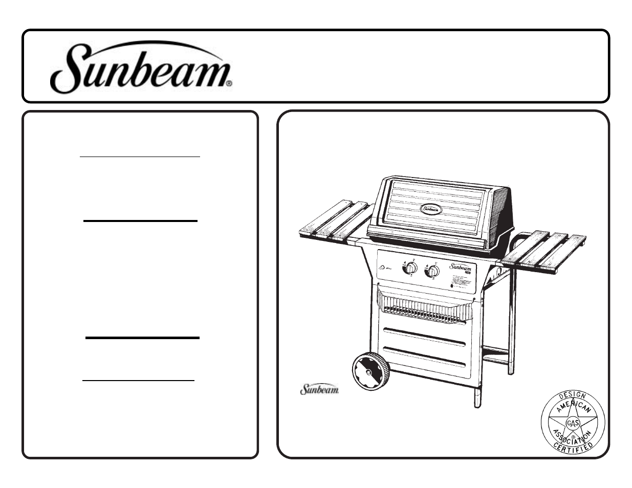 Sunbeam WG4610HP User Manual | 4 pages