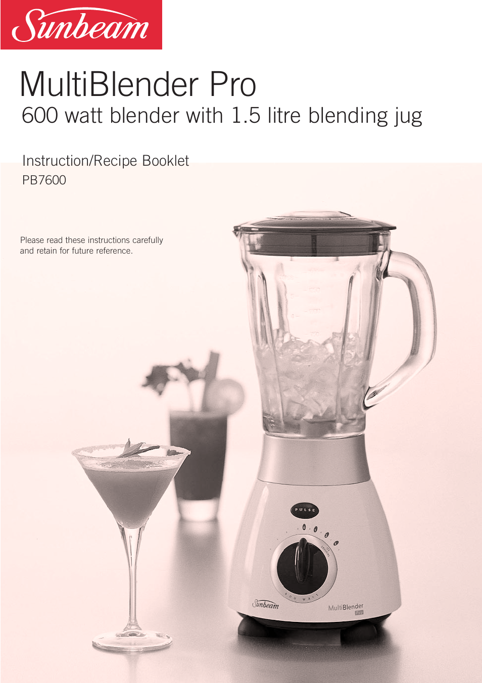 Sunbeam PB7600 User Manual | 27 pages
