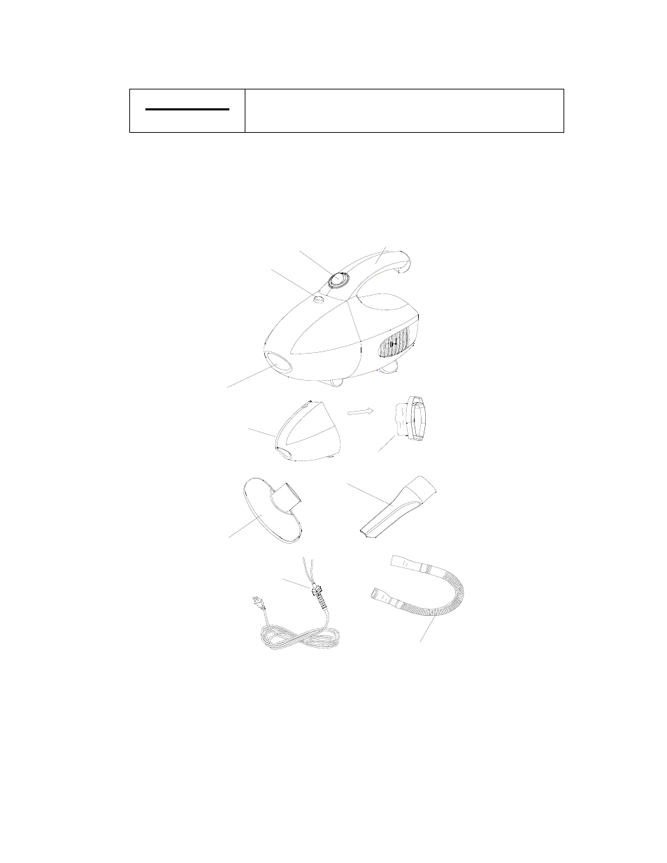 Caution, Exploded view | Sunbeam HANDVAC SBH-200 User Manual | Page 4 / 8