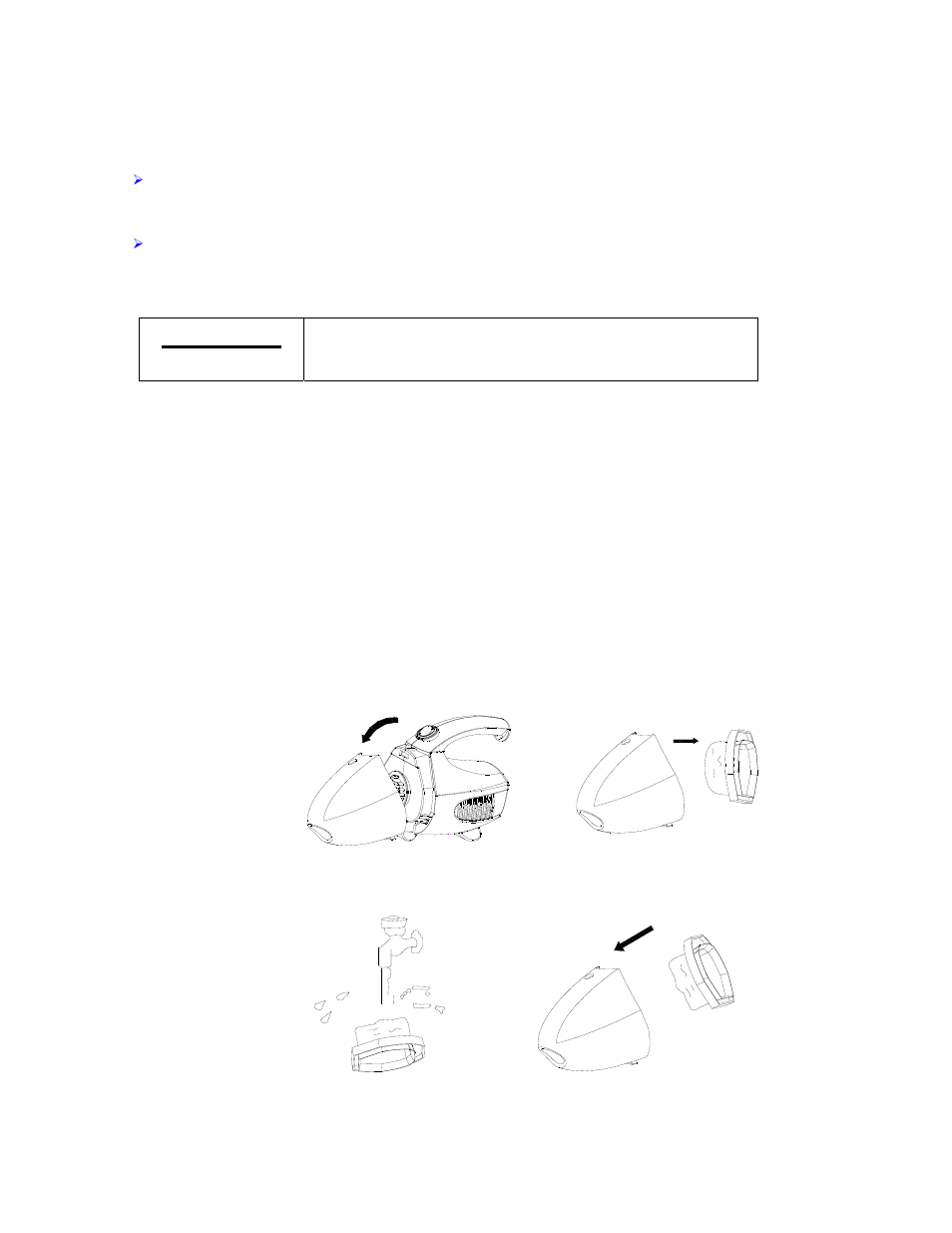 Caution, Operating instructions, Changing & cleaning the dust cup filter | Sunbeam HANDVAC SBH-200 User Manual | Page 6 / 8