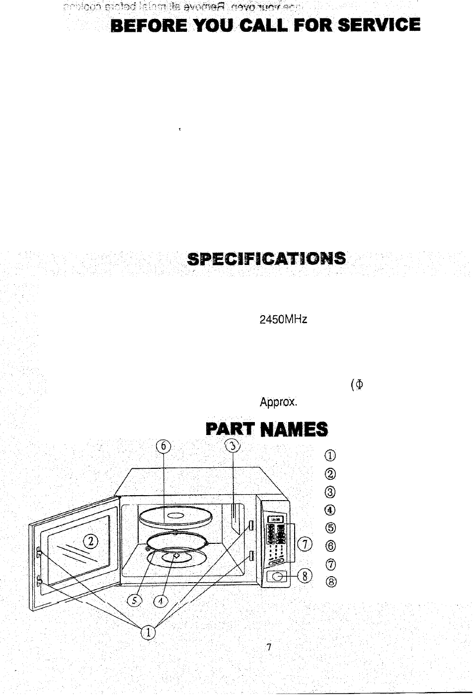 Maiwes | Sunbeam SMW1100 User Manual | Page 8 / 16