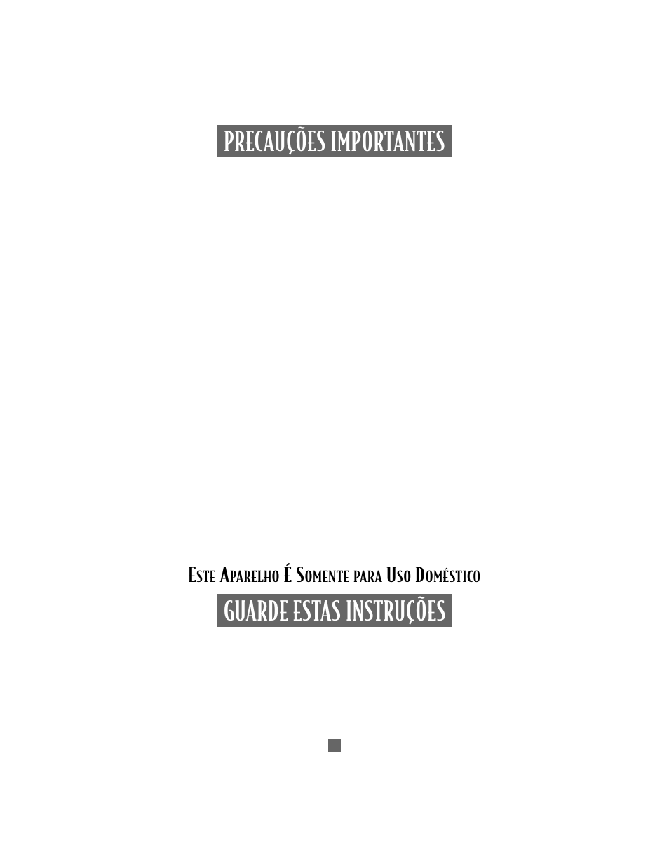 Precauções importantes guarde estas instruções | Sunbeam 2504 User Manual | Page 18 / 24