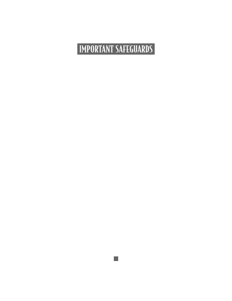 Important safeguards | Sunbeam 3206 User Manual | Page 2 / 32