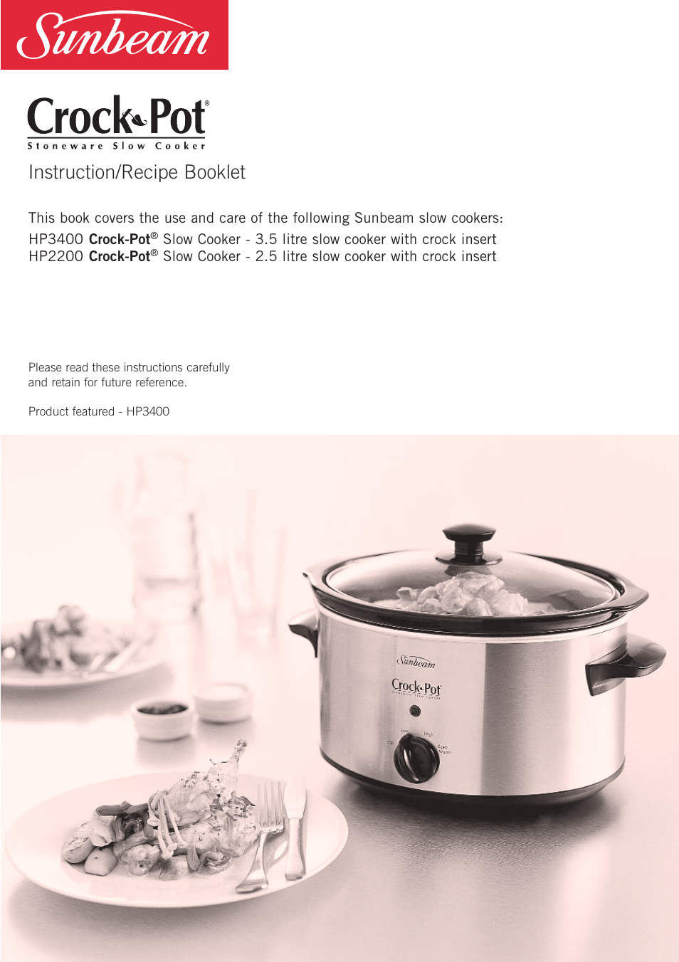 Sunbeam HP2200 User Manual | 24 pages