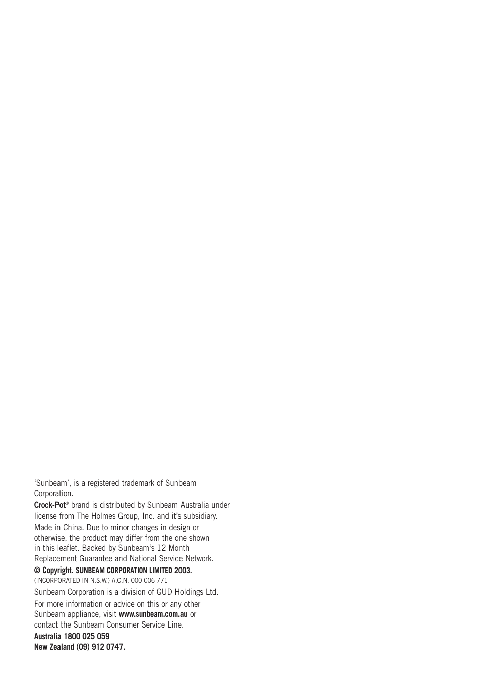 Sunbeam HP2200 User Manual | Page 23 / 24