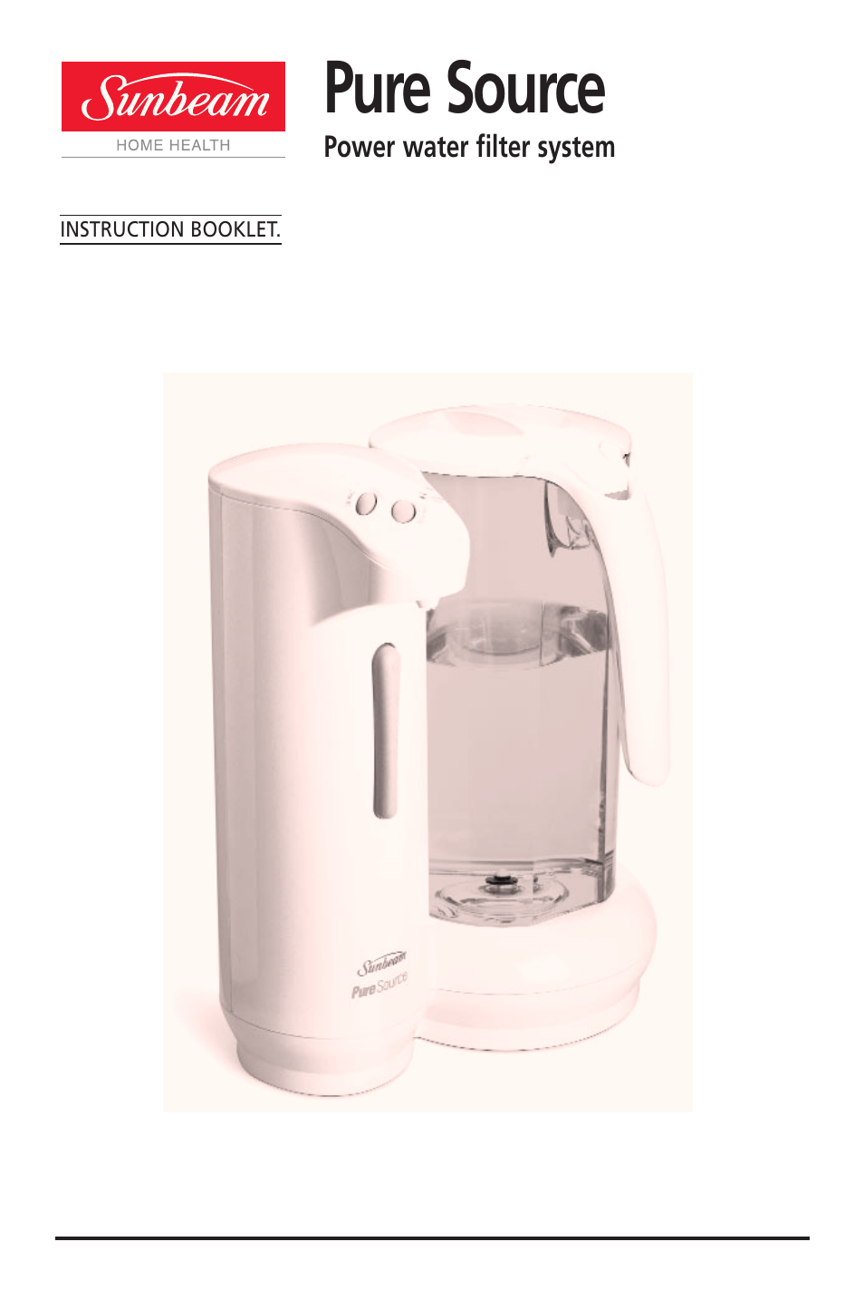 Sunbeam WF5700 User Manual | 7 pages