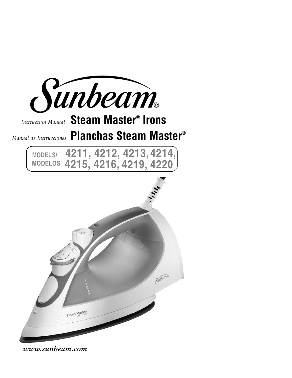 Sunbeam 4211 User Manual | 20 pages