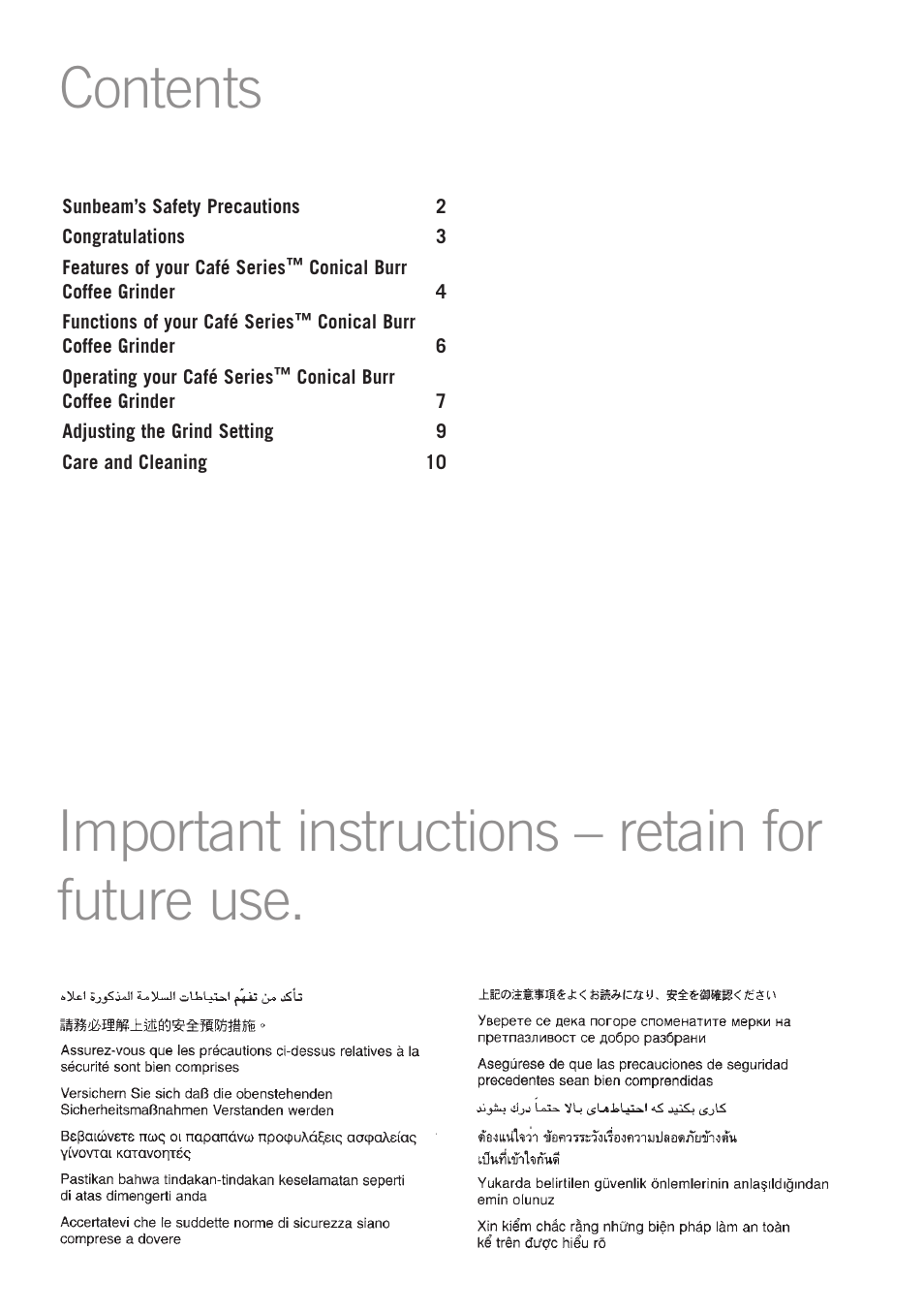 Sunbeam EM0480 User Manual | Page 3 / 16