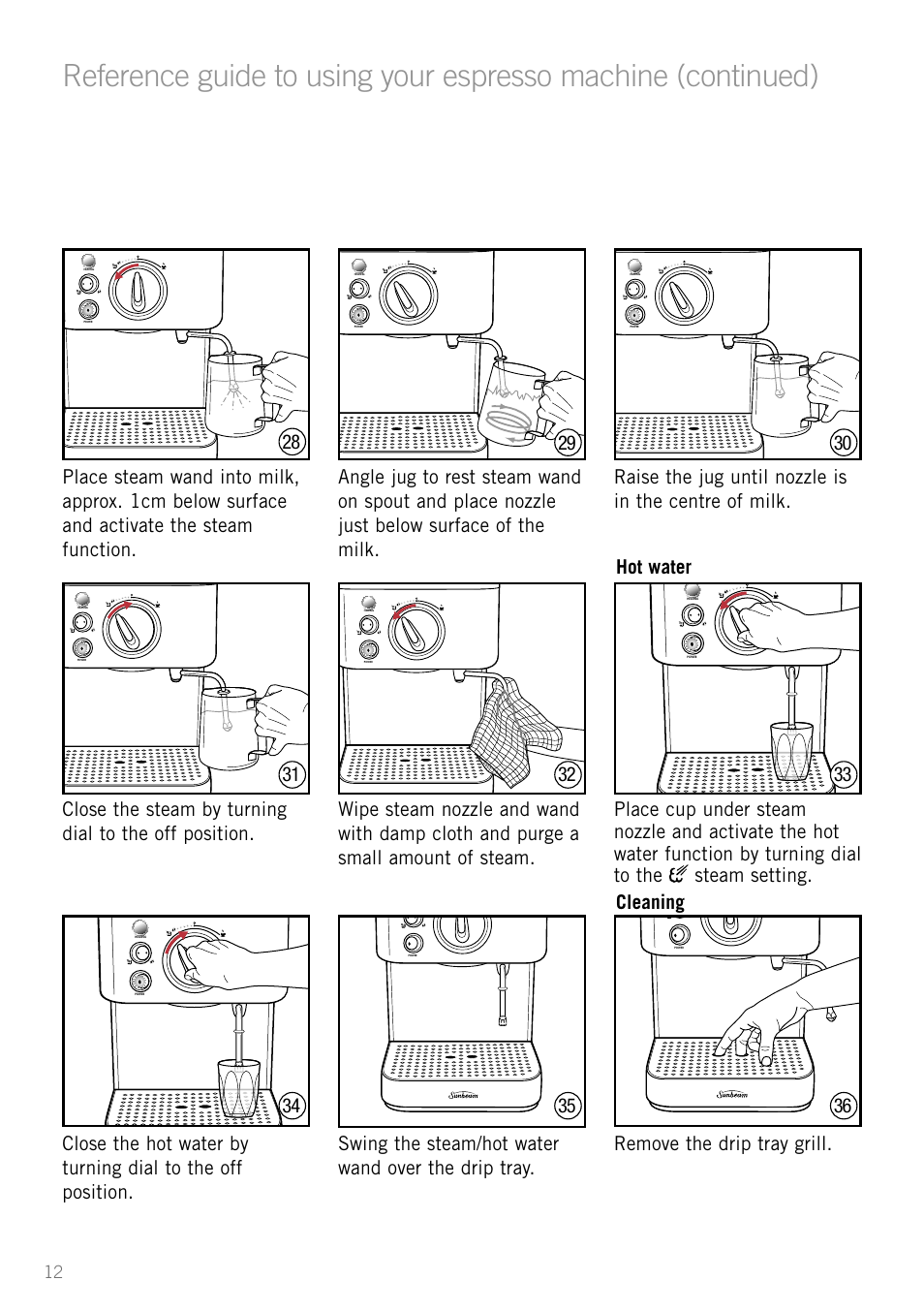 Sunbeam EM3800 User Manual | Page 14 / 32
