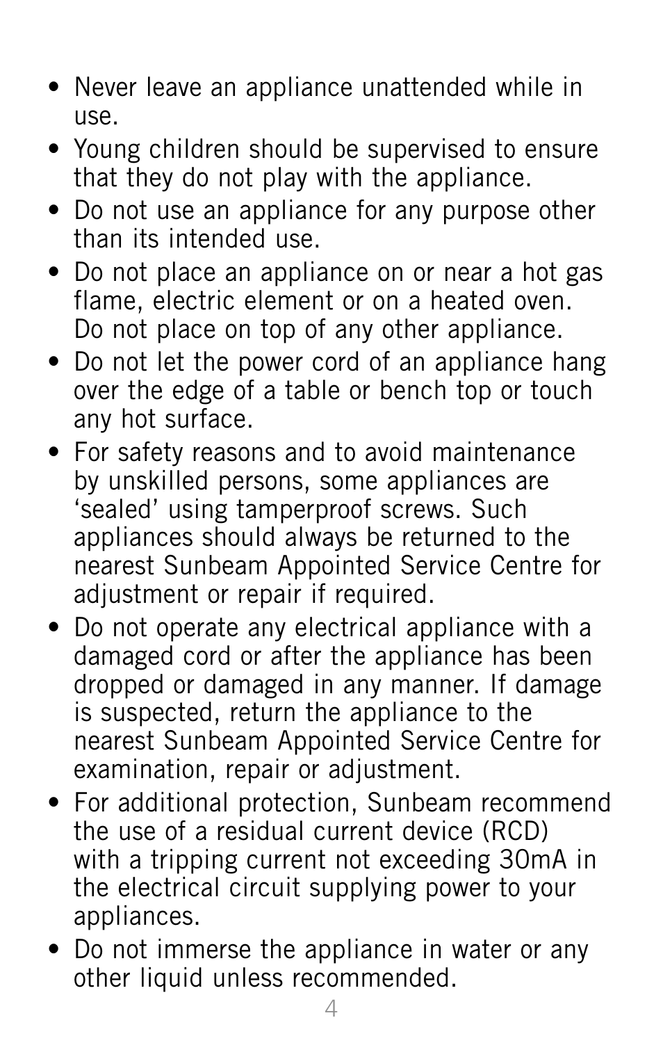 Sunbeam SH3200 User Manual | Page 6 / 14