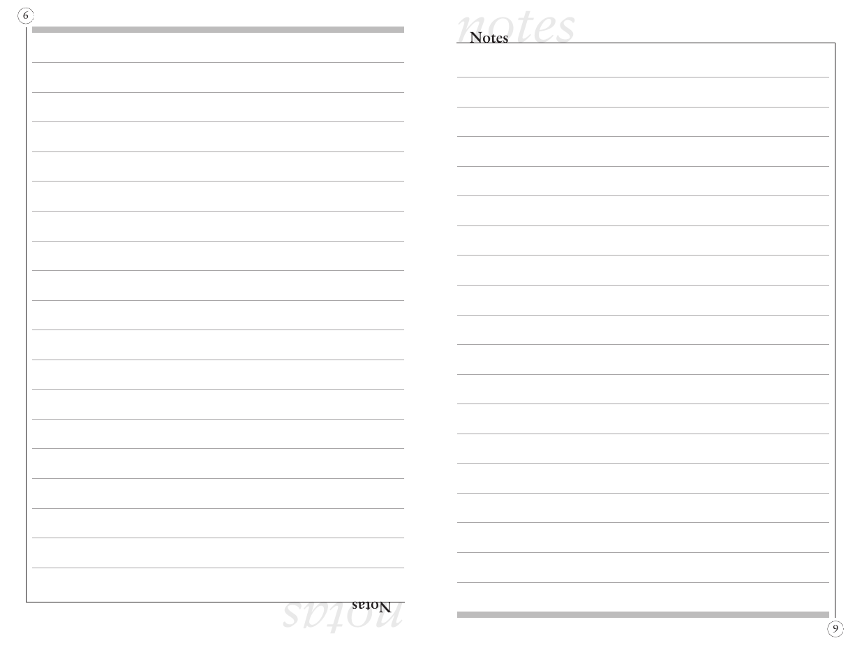 Notas | Sunbeam 6190 User Manual | Page 9 / 20