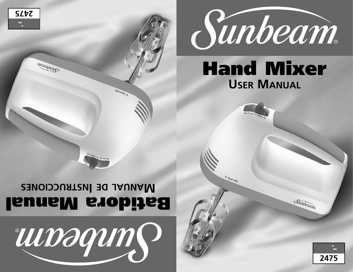 Sunbeam 2475 User Manual | 16 pages