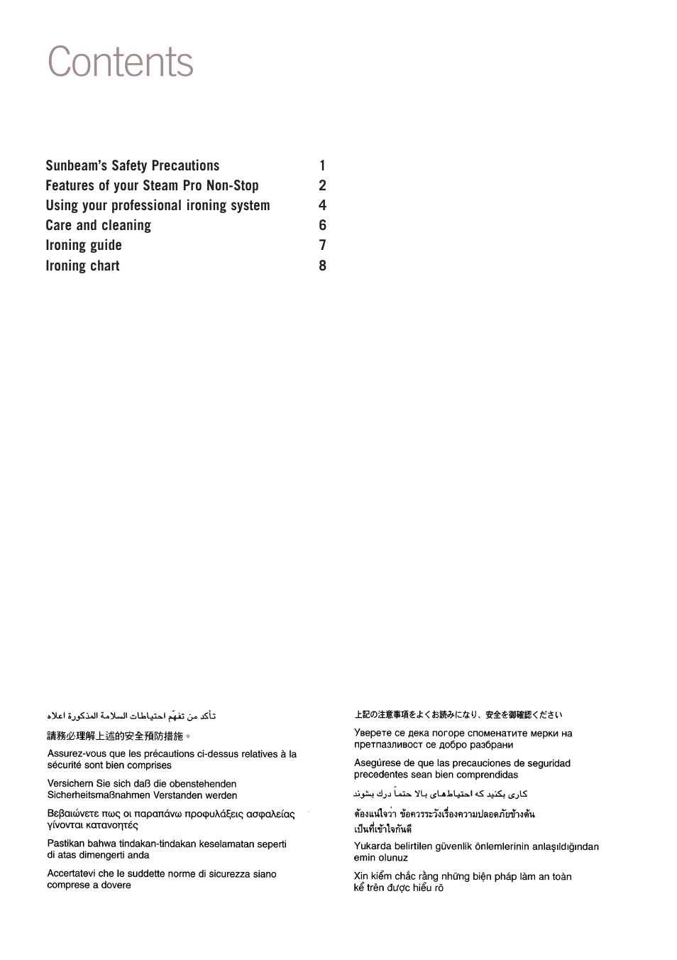 Sunbeam SR8500 User Manual | Page 2 / 12