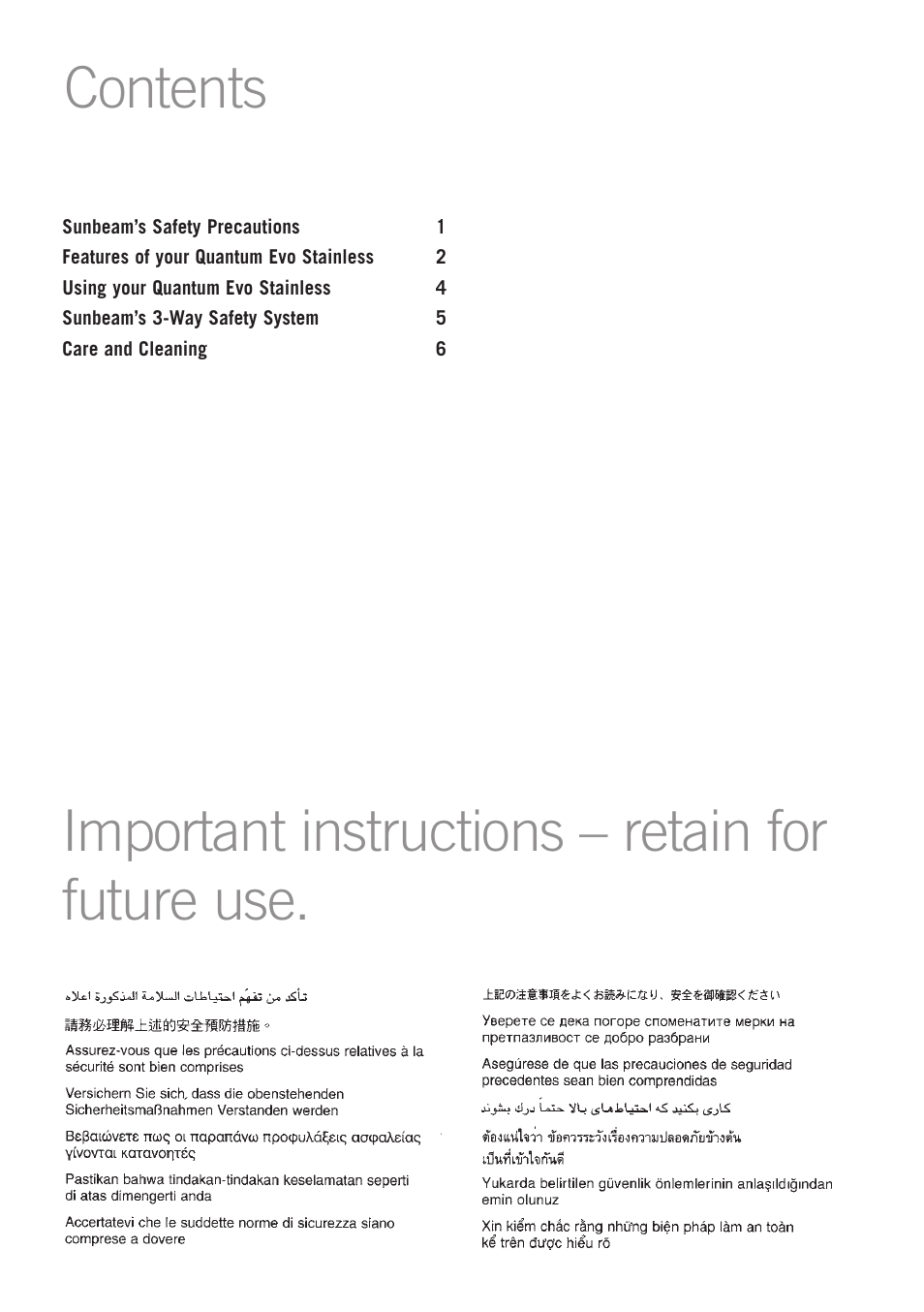 Sunbeam KE6300 User Manual | Page 2 / 10