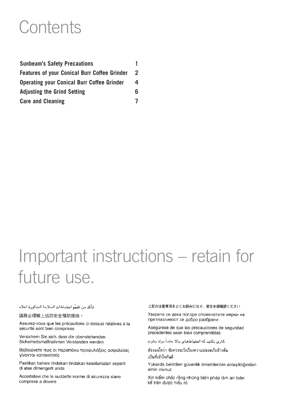 Sunbeam EM0450 User Manual | Page 2 / 13