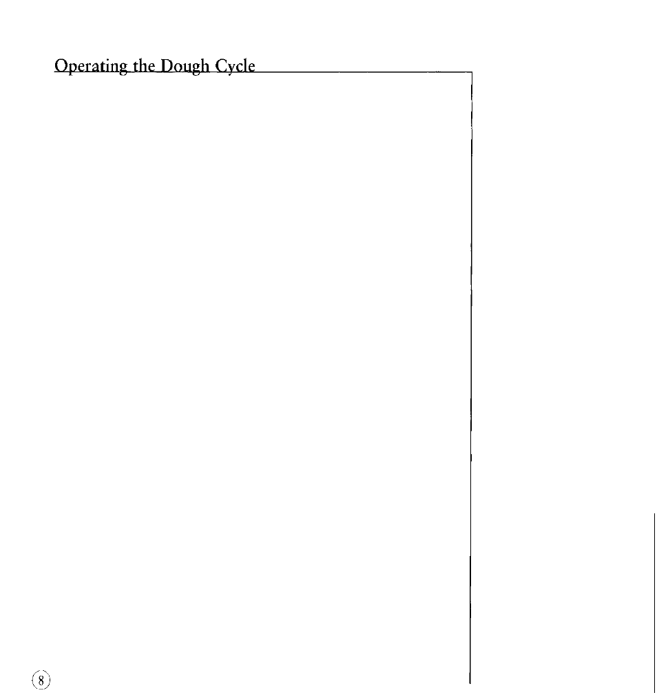 Operation of dough cycle, Operation of bake cycle | Sunbeam P.N. 109934 User Manual | Page 8 / 20