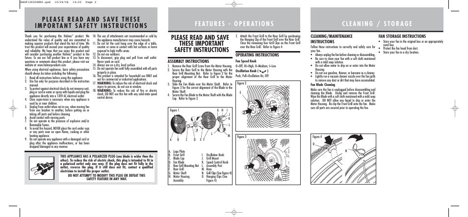 Sunbeam HAOF1265 User Manual | Page 2 / 2