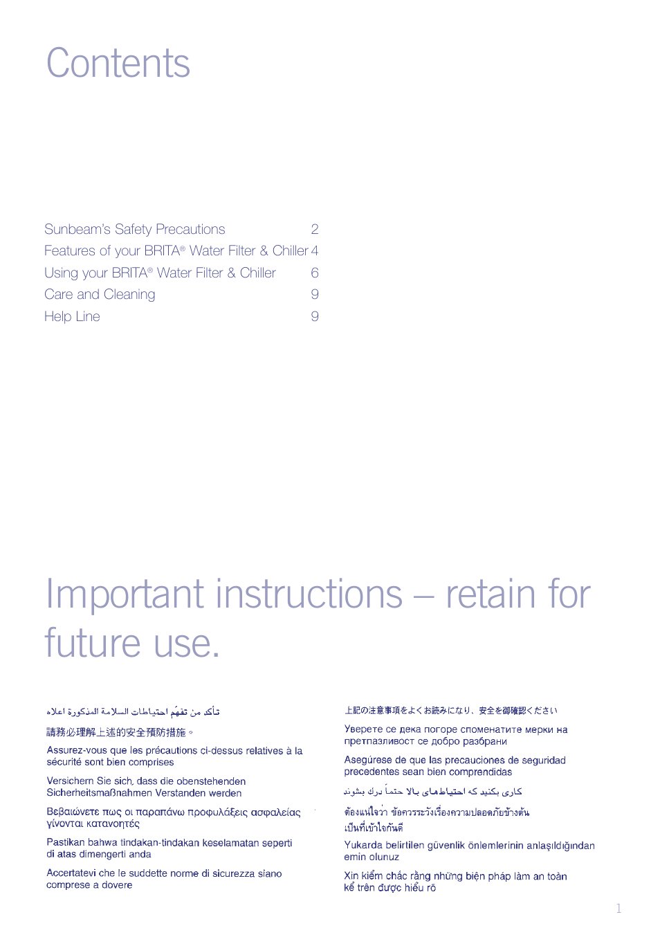 Sunbeam WF5900 User Manual | Page 3 / 12