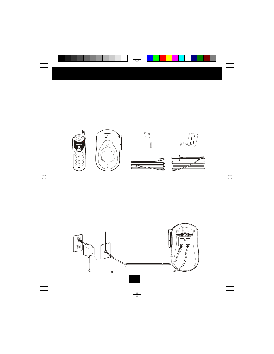 Getting started, Connecting your phone, Abc def jkl mno ghi tuv wxy prs oper ghz | Sylvania STC580 User Manual | Page 8 / 20