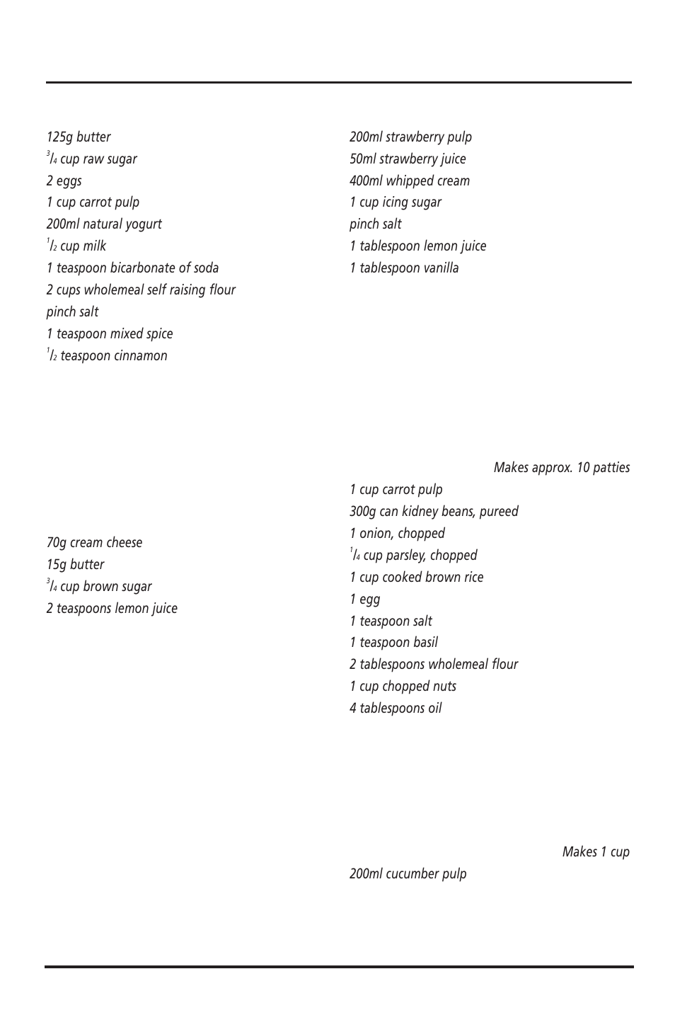 Recipes | Sunbeam JE4700 User Manual | Page 10 / 10