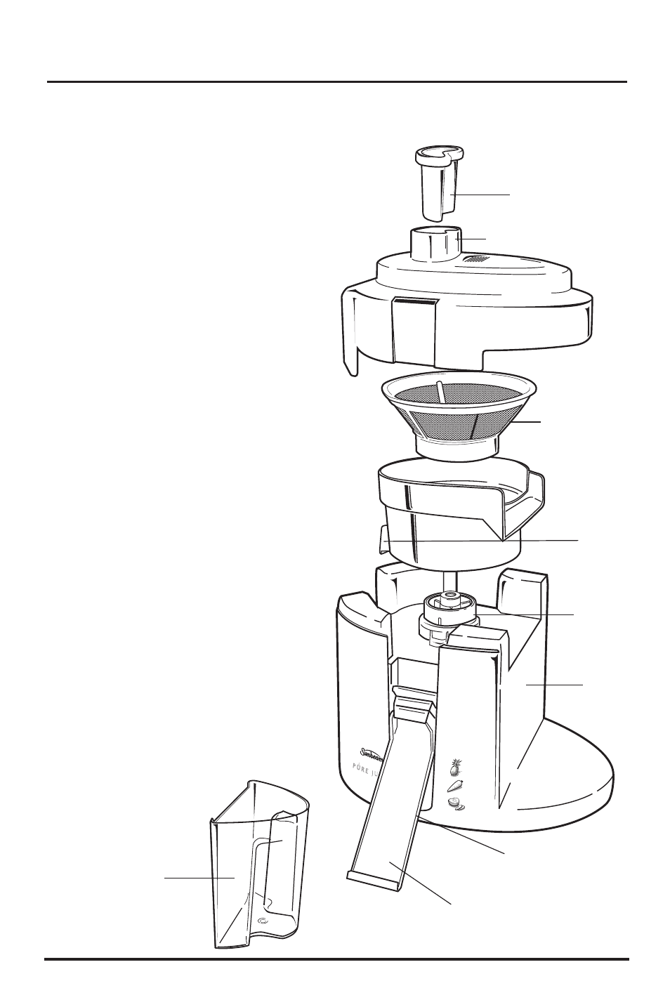 Assembling your sunbeam pure juice | Sunbeam JE4700 User Manual | Page 4 / 10